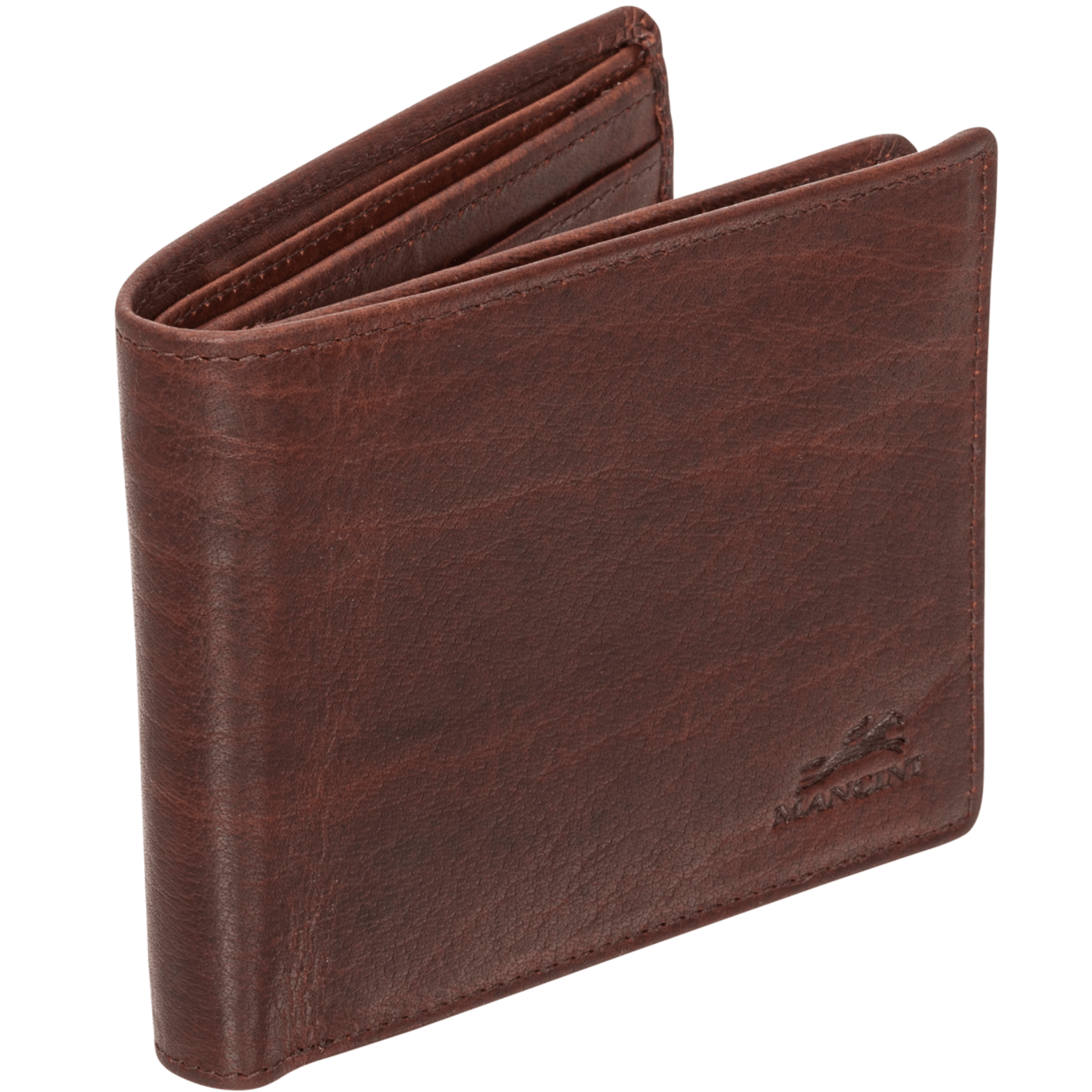 Mancini 99-54153 RFID Centre Flap Billfold Brown
