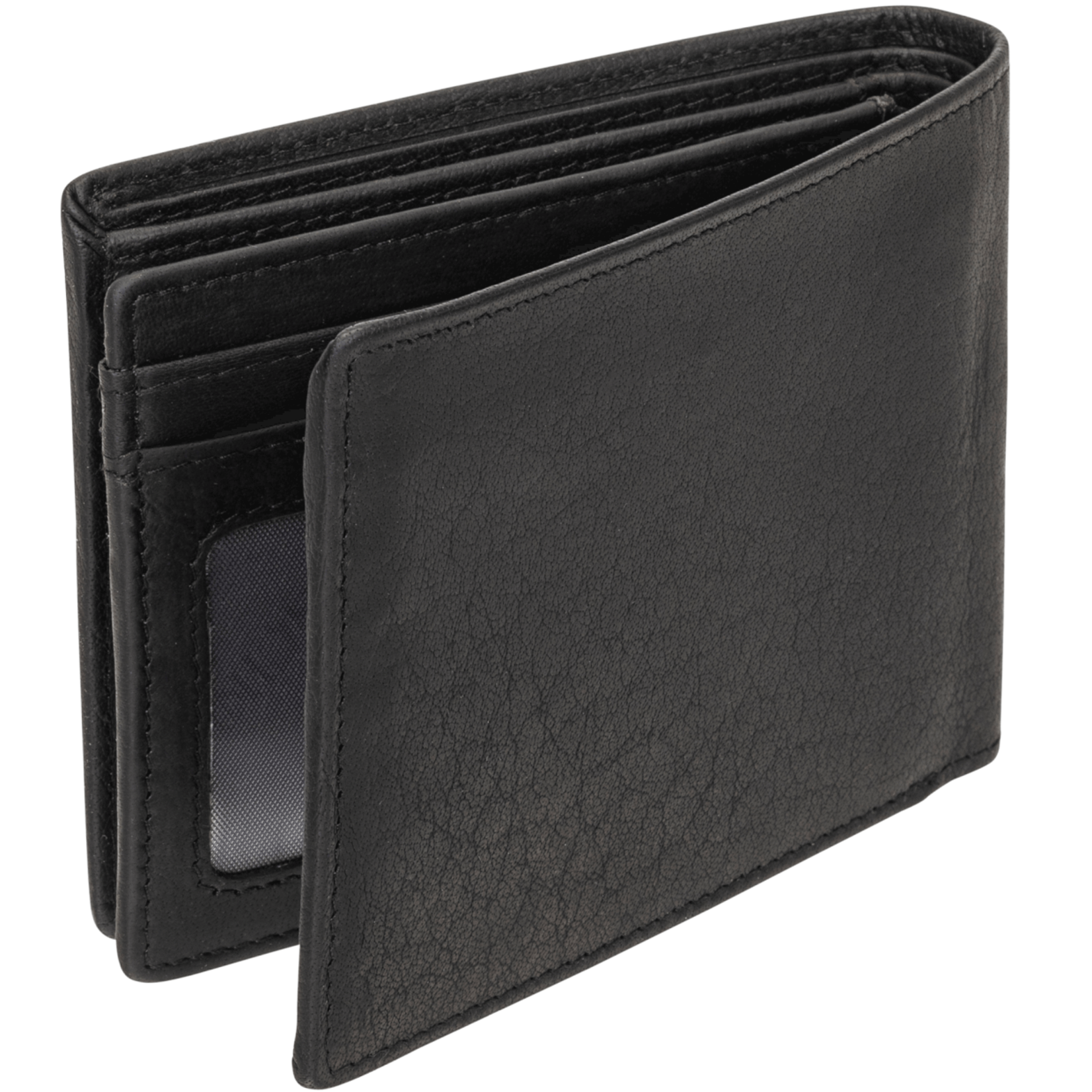 Mancini 99-54153 RFID Centre Flap Billfold Black