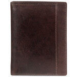 Mancini 8700853 Vertical Wing Wallet - Brown