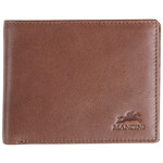 Mancini 2020183 Middle Wing Zipper pocket Brown