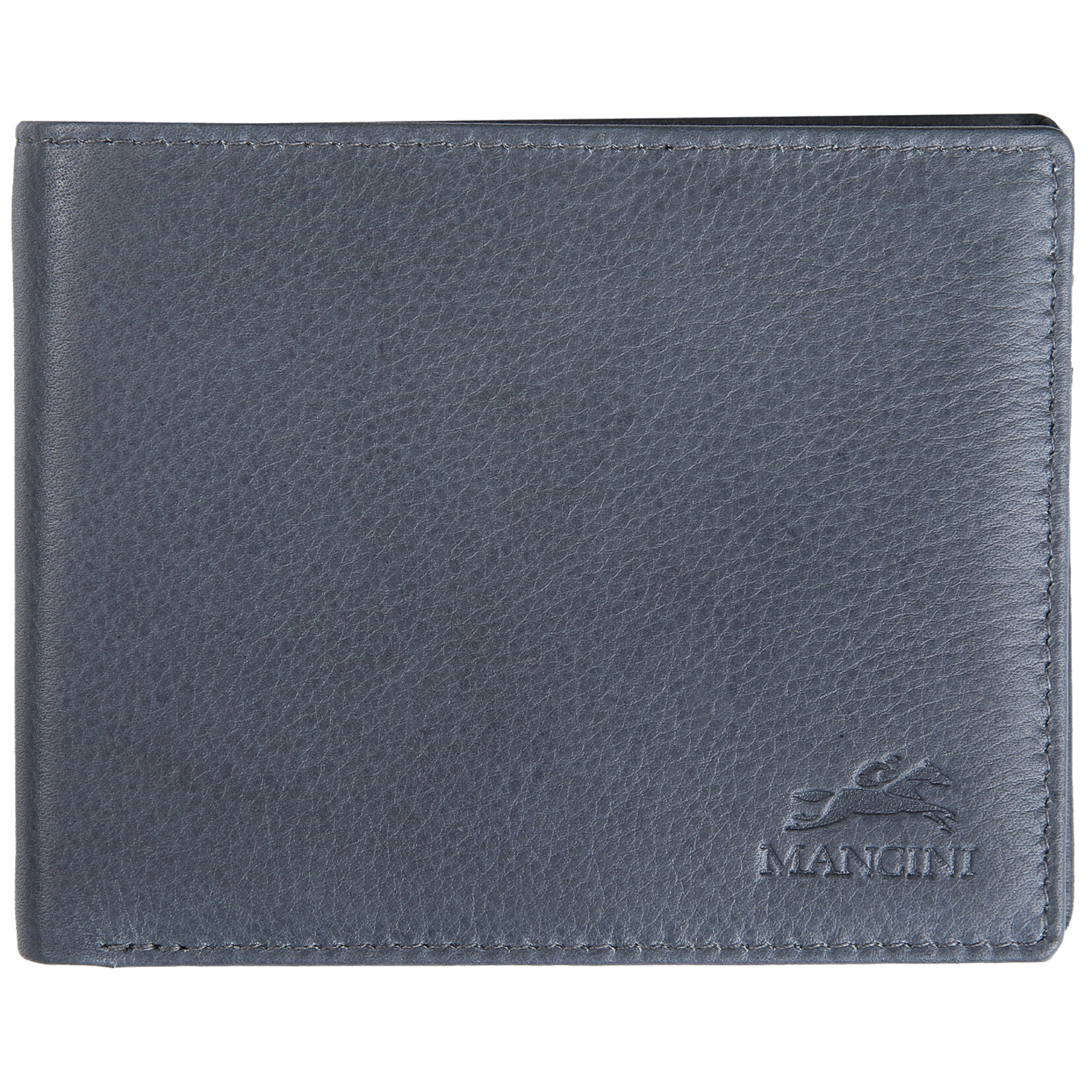 Mancini 2020183 Middle Wing Zipper pocket Grey