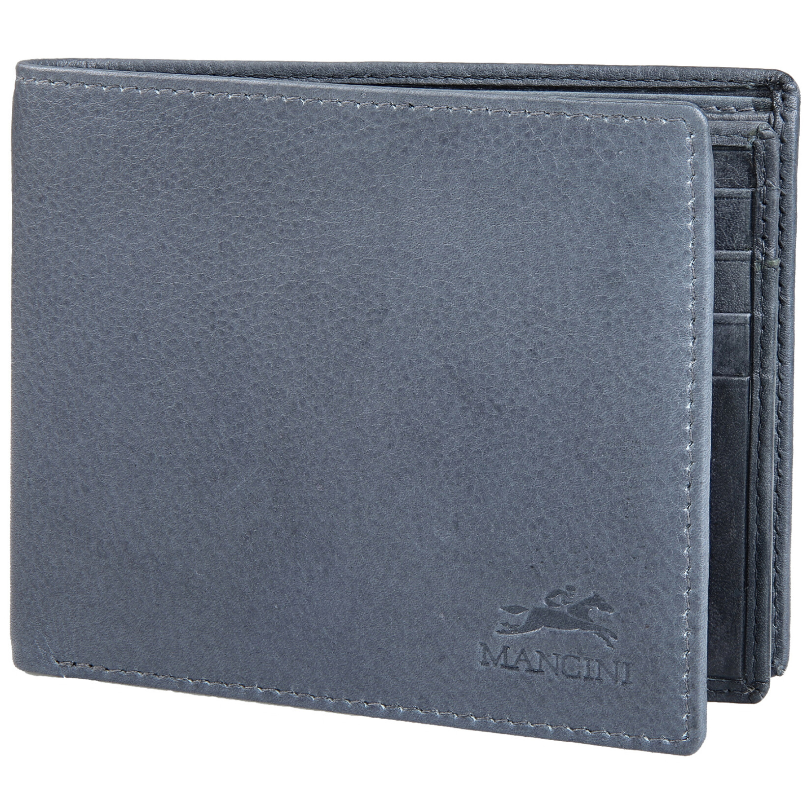 Mancini 2020183 Middle Wing Zipper pocket Grey
