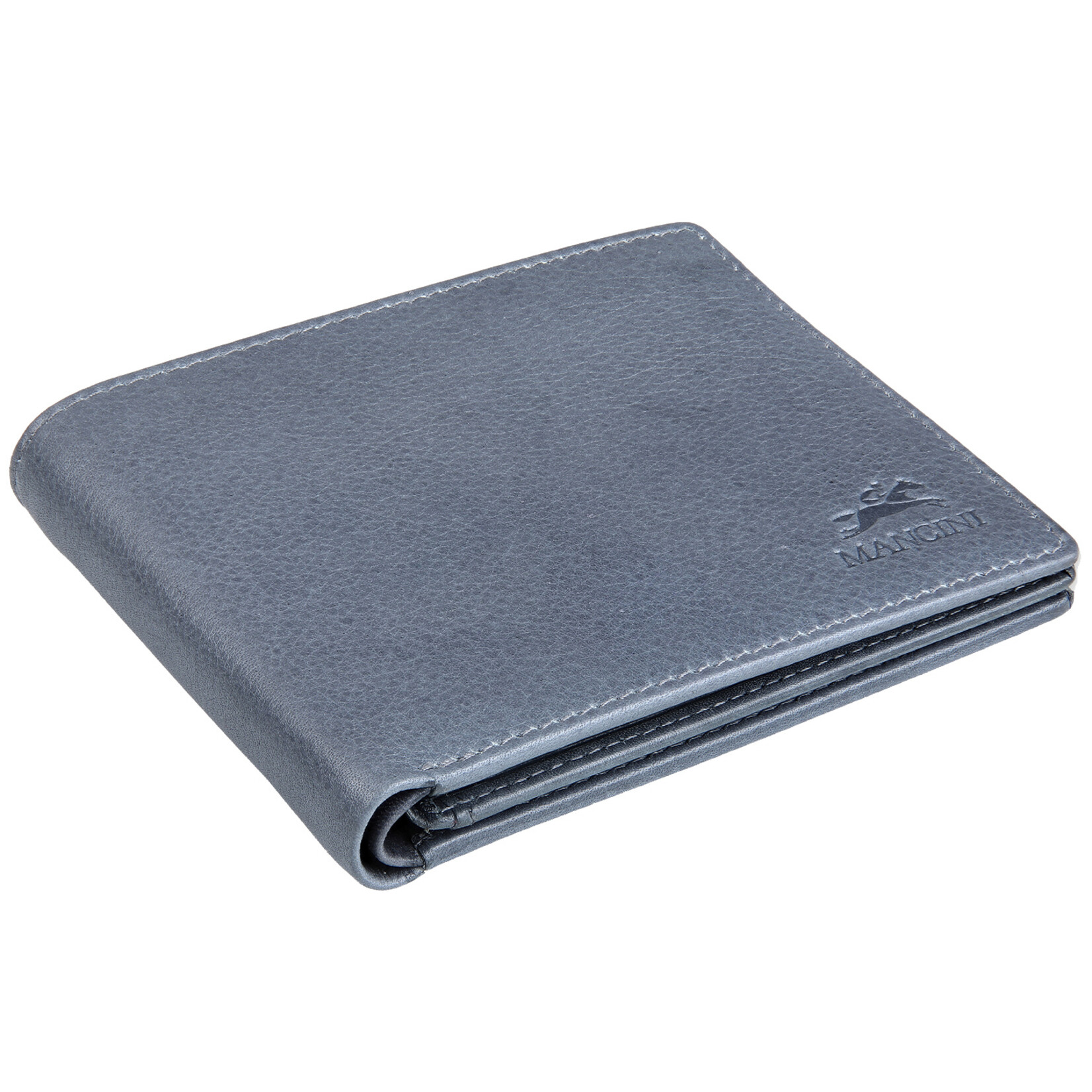Mancini 2020183 Middle Wing Zipper pocket Grey