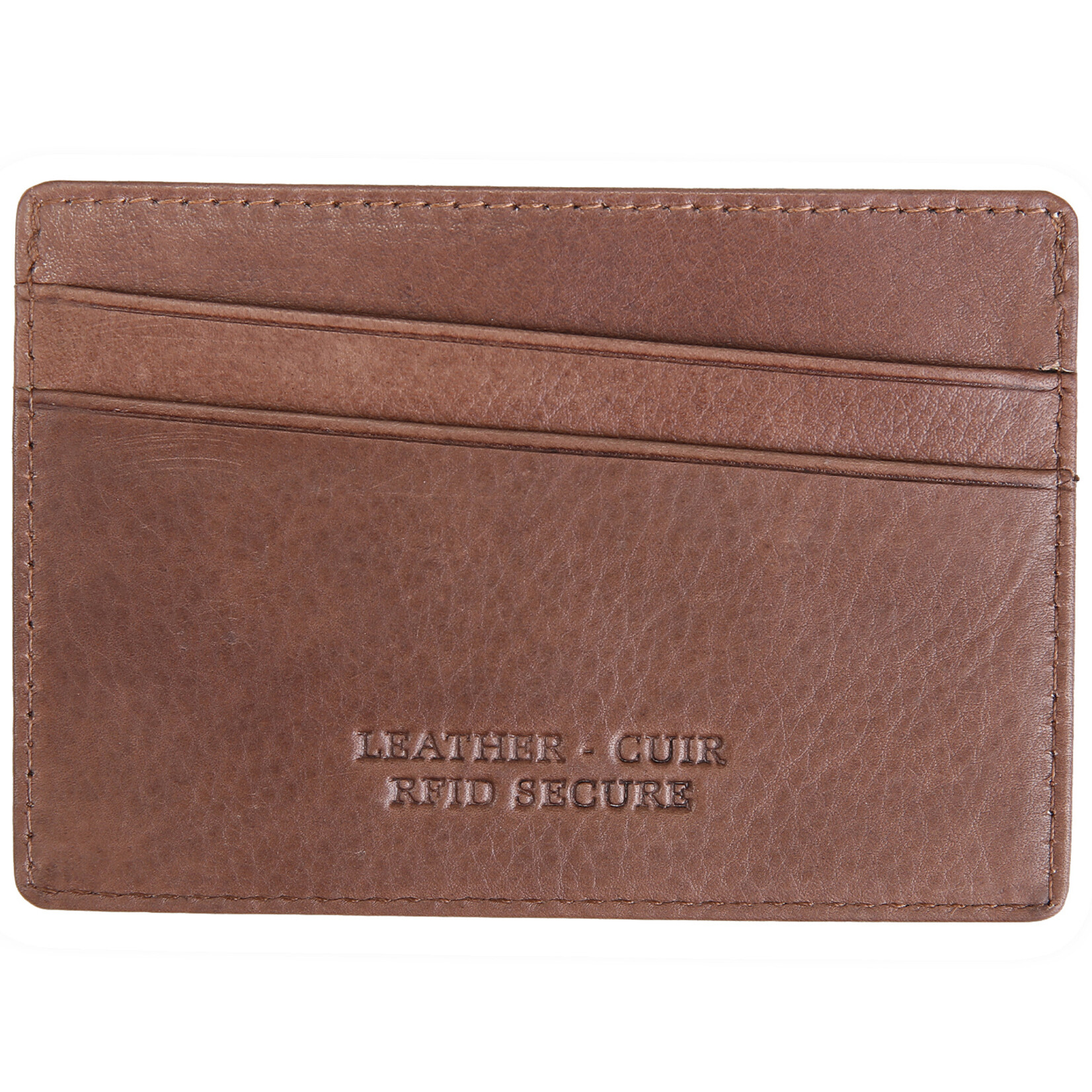 Mancini 2020111 Slim RFID Card Case - Brown