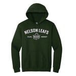 Nelson Leafs Nelson Leafs Classic Print Hoody - Forest Green