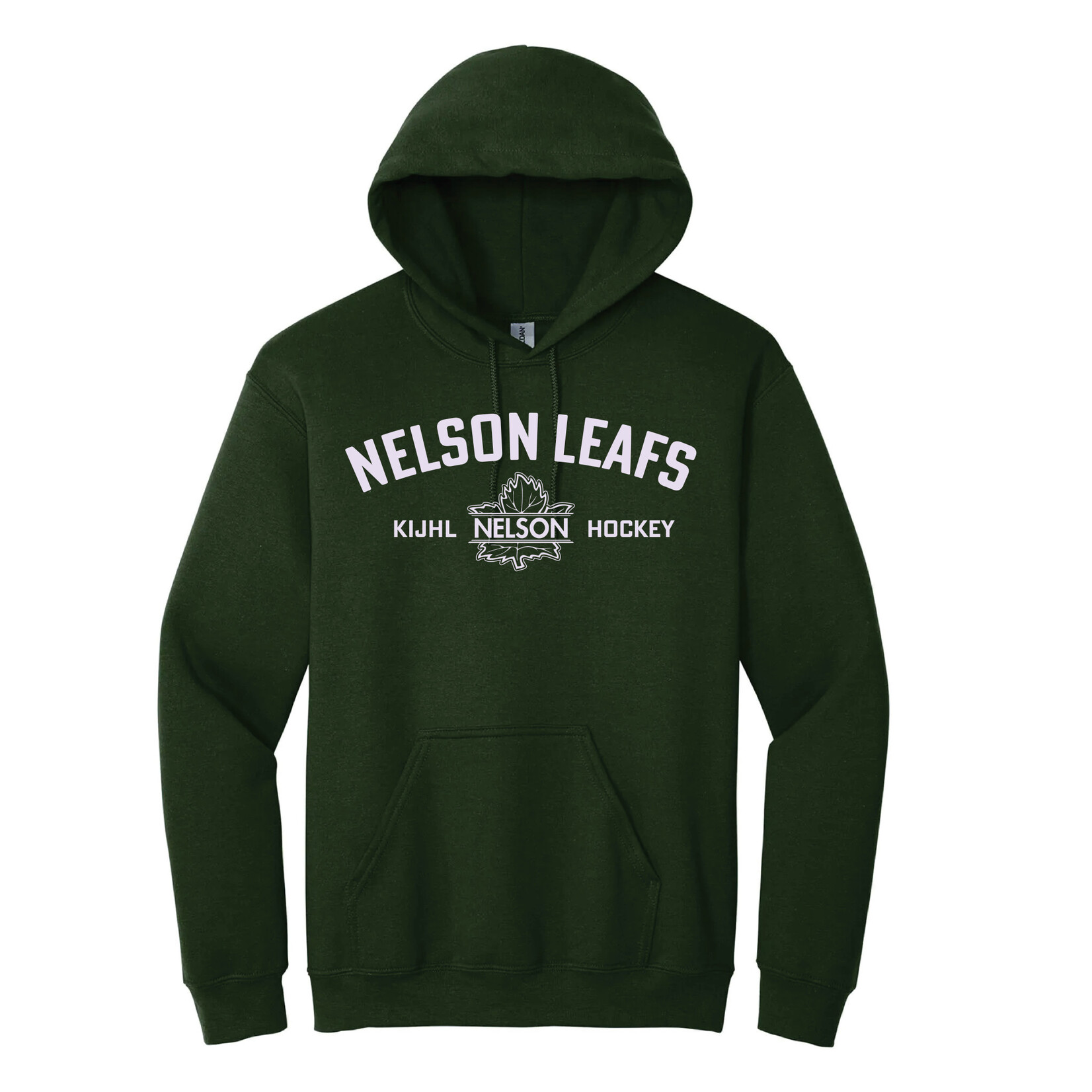 Nelson Leafs Nelson Leafs Classic Print Hoody - Forest Green