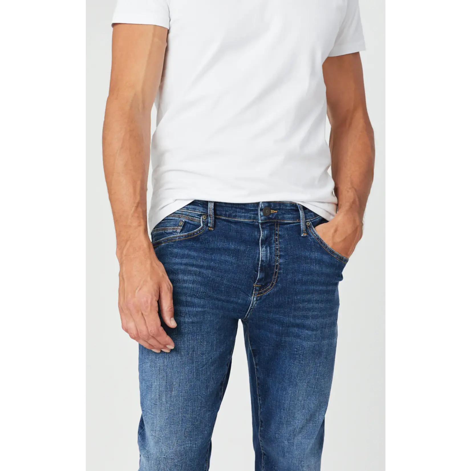 Mavi Mavi Zach M0045331645 Mid Blue Organic Move Jean
