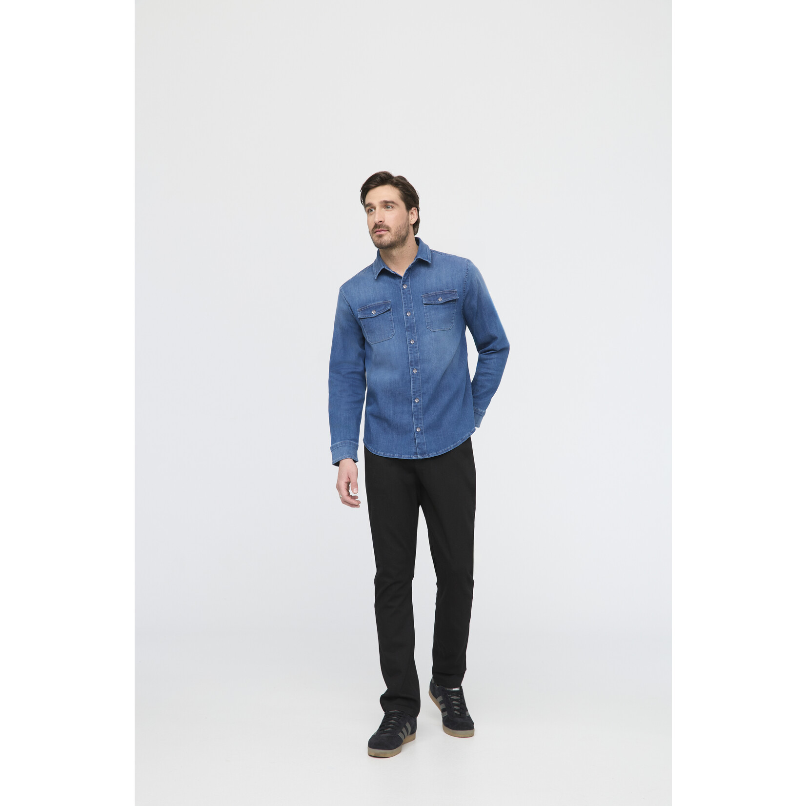 DU/ER DU/ER S25 MCWR4507 Denim Shirt - Haze Indigo
