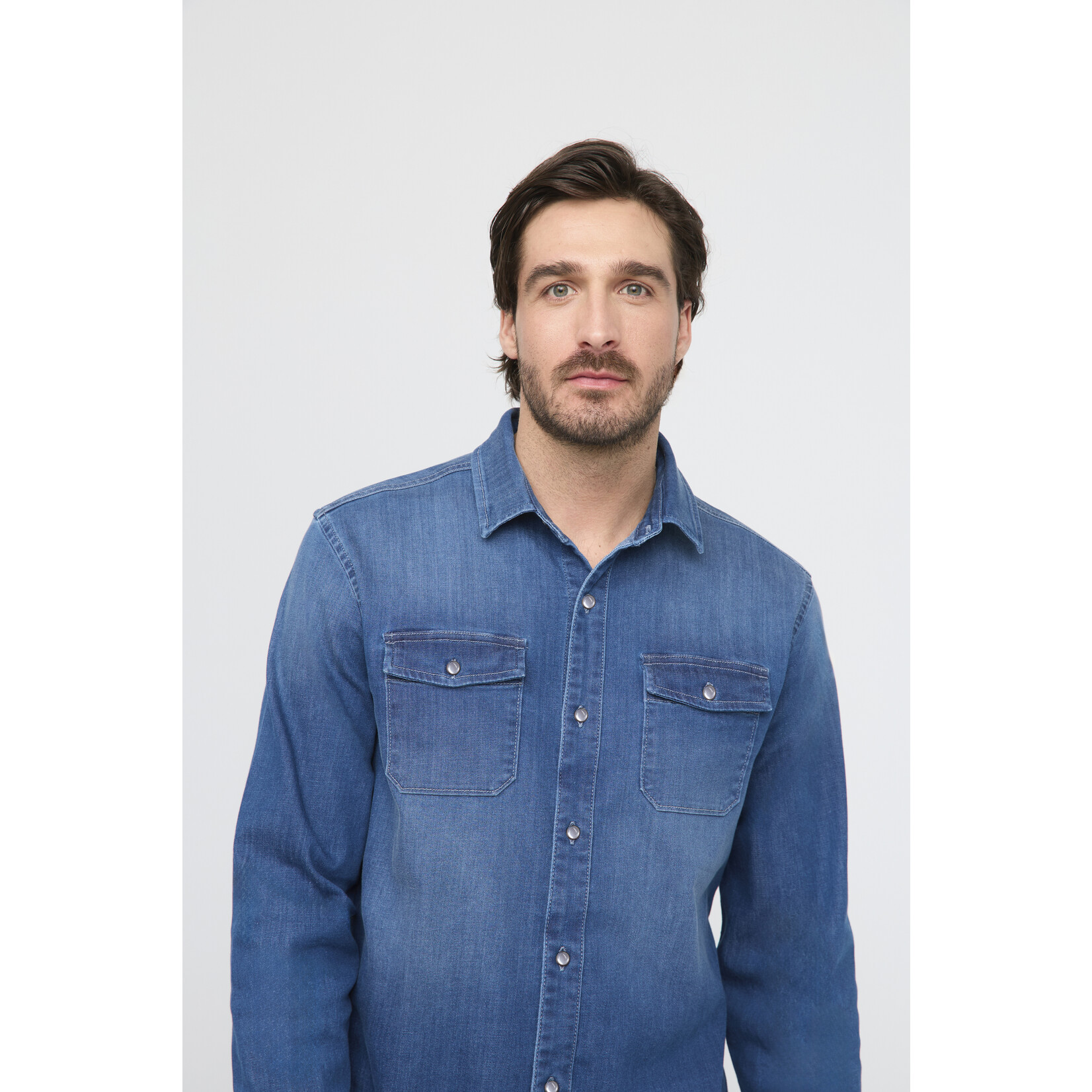 DU/ER DU/ER S25 MCWR4507 Denim Shirt - Haze Indigo