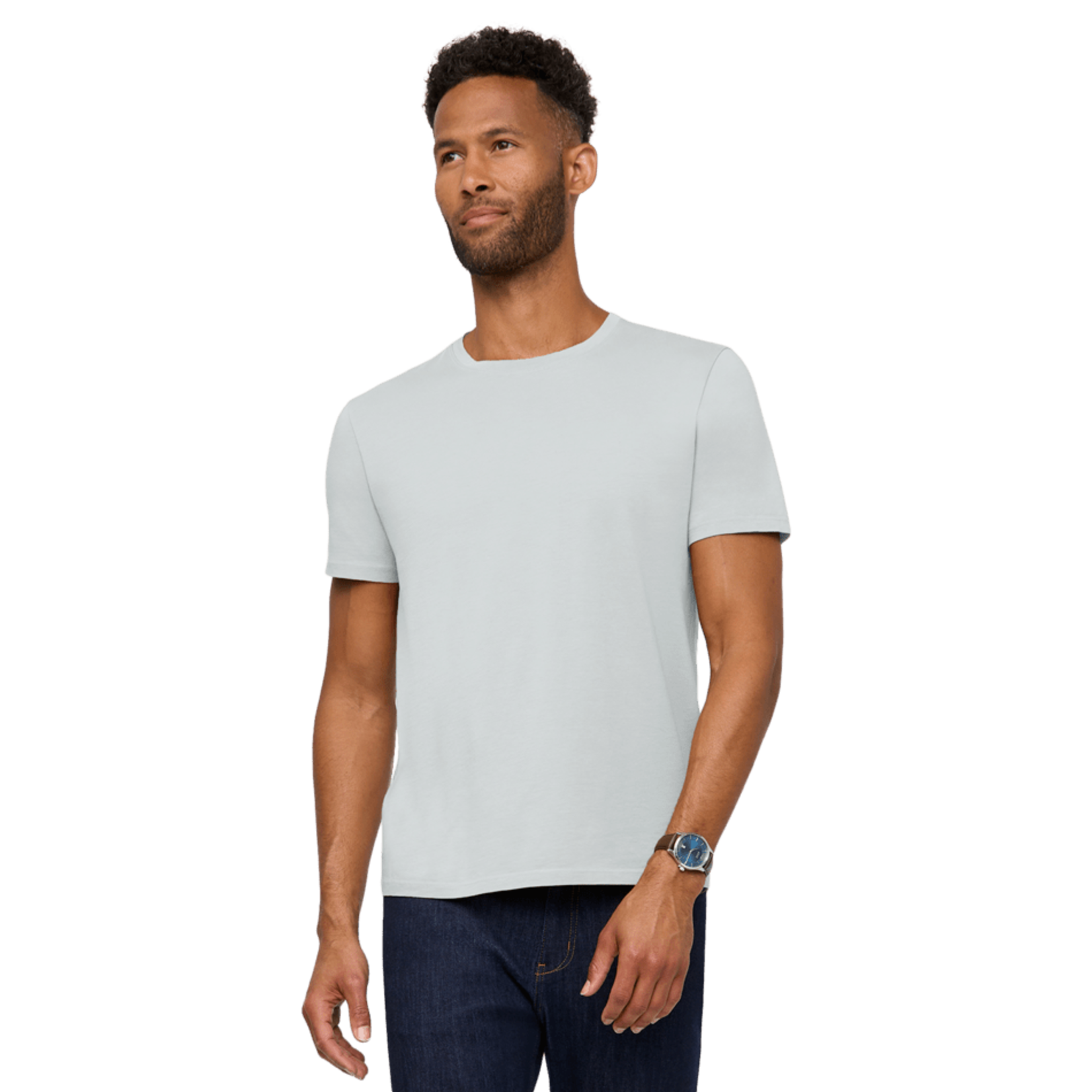 DU/ER DU/ER S25 MTJS1632 Pure Pima Tee - Haze Blue