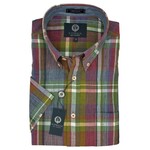 Viyella 654315 100% Cotton Madras S/S Shirt - Multi