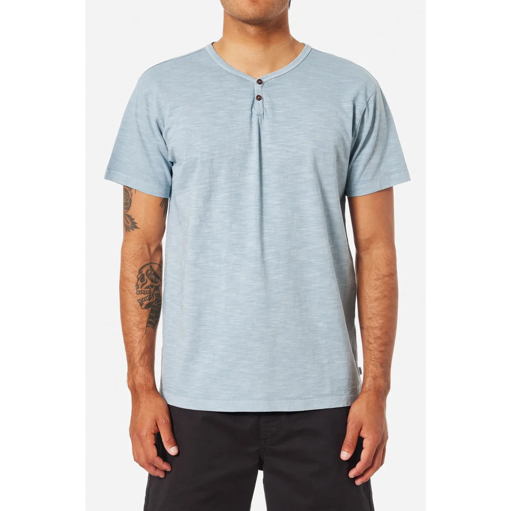 Katin Katin S25 SS25KNFOL SS Henley Tee - Airforce Blue