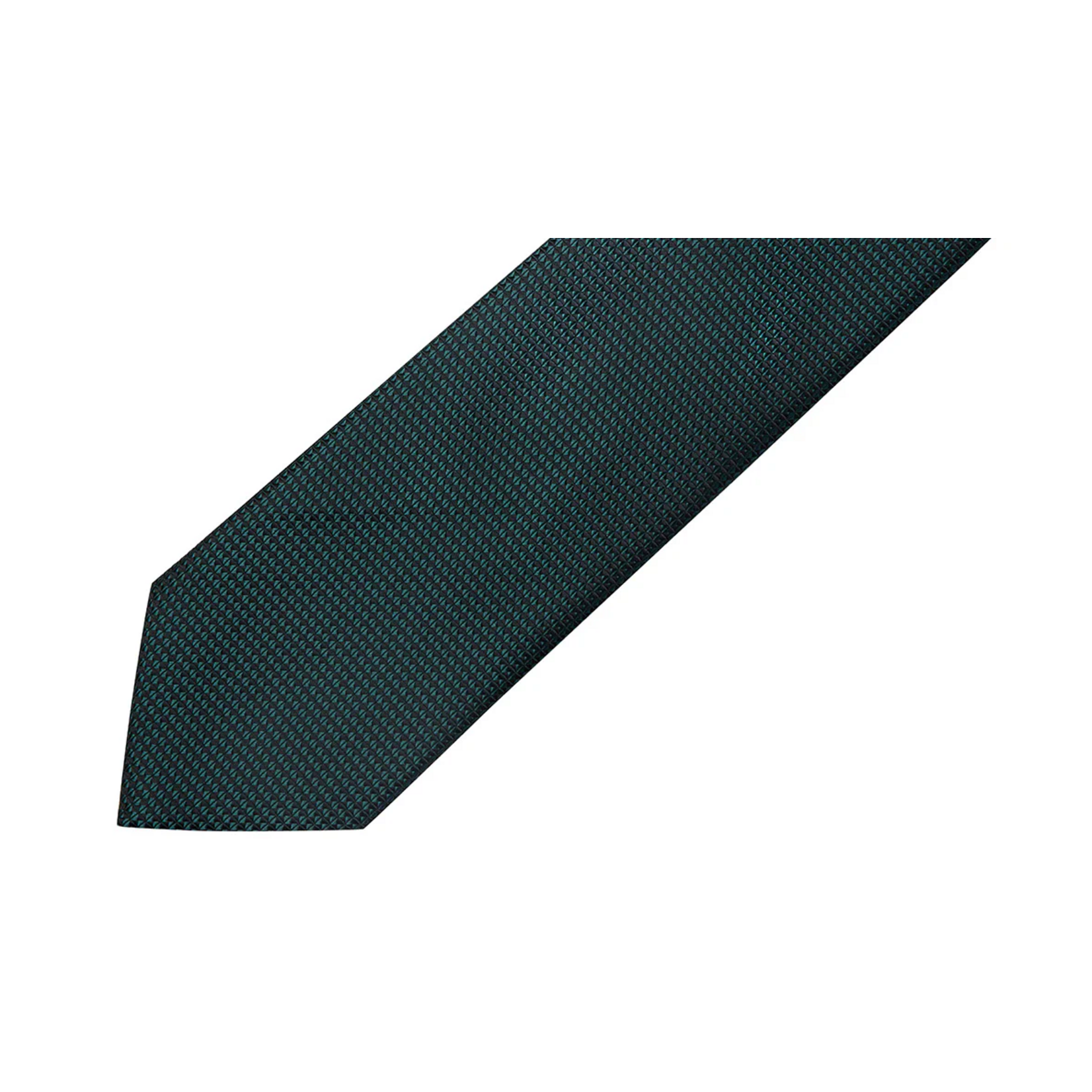 7 Downie Tie Dark Green Tonal Check MP35-B331 - Reg Width 3"