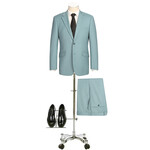Renoir Slim Fit Suit 201-13 Teal