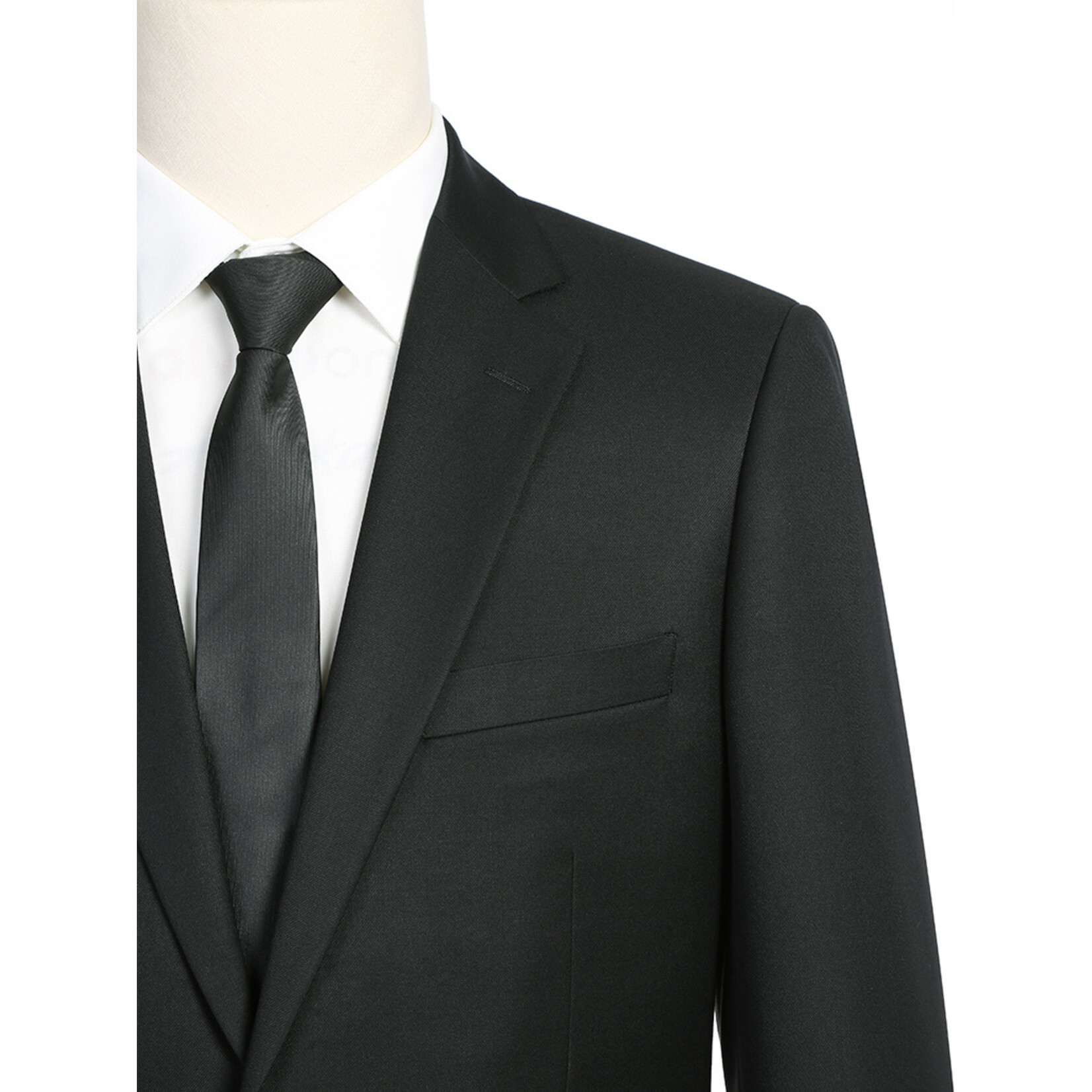 Renoir Classic Fit Suit 201-1 Black WEB ONLY