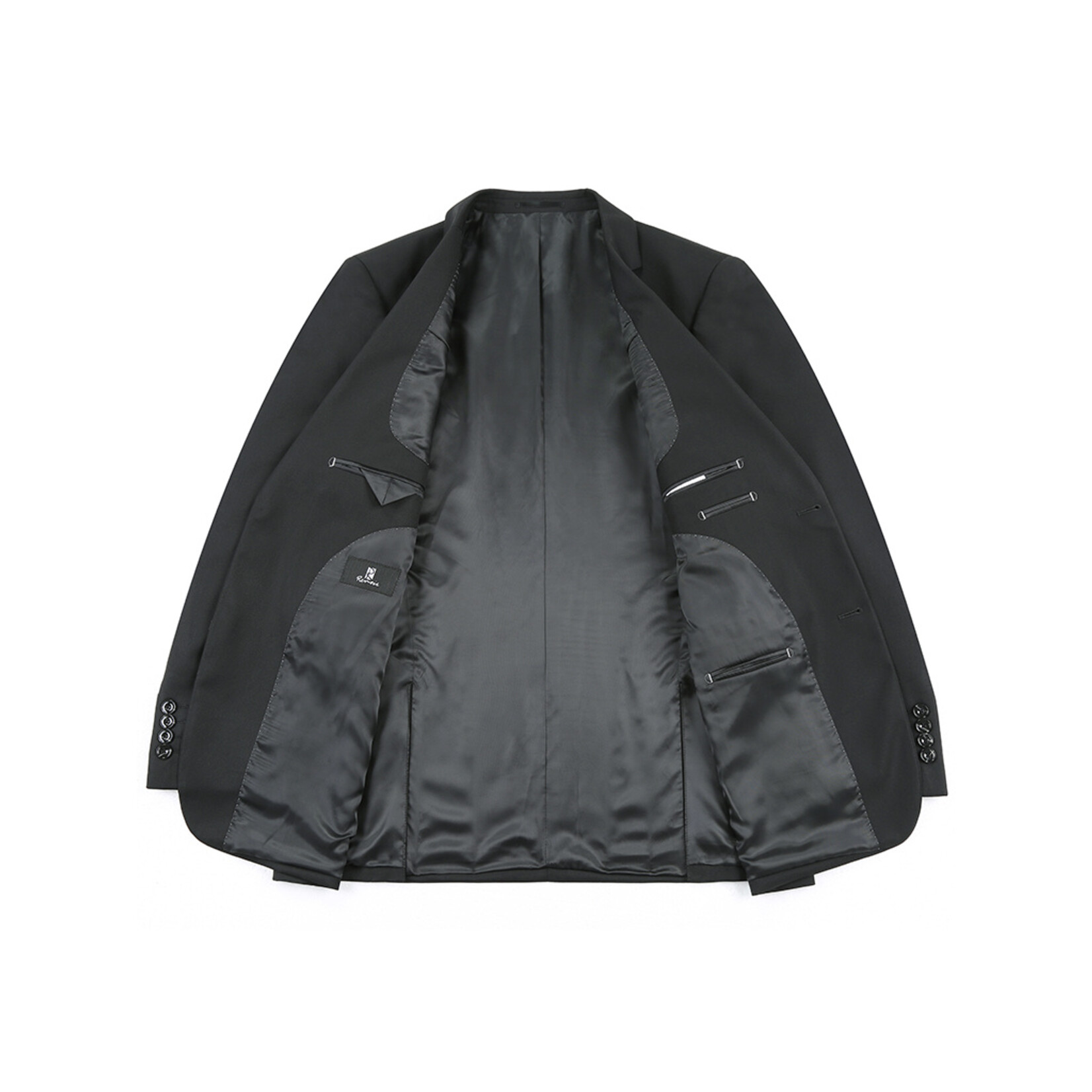 Renoir Classic Fit Suit 201-1 Black WEB ONLY
