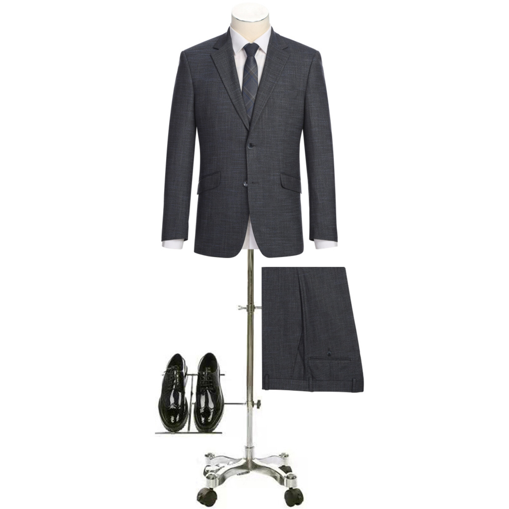 Renoir Slim Pattern Suit 242-21 Web Only
