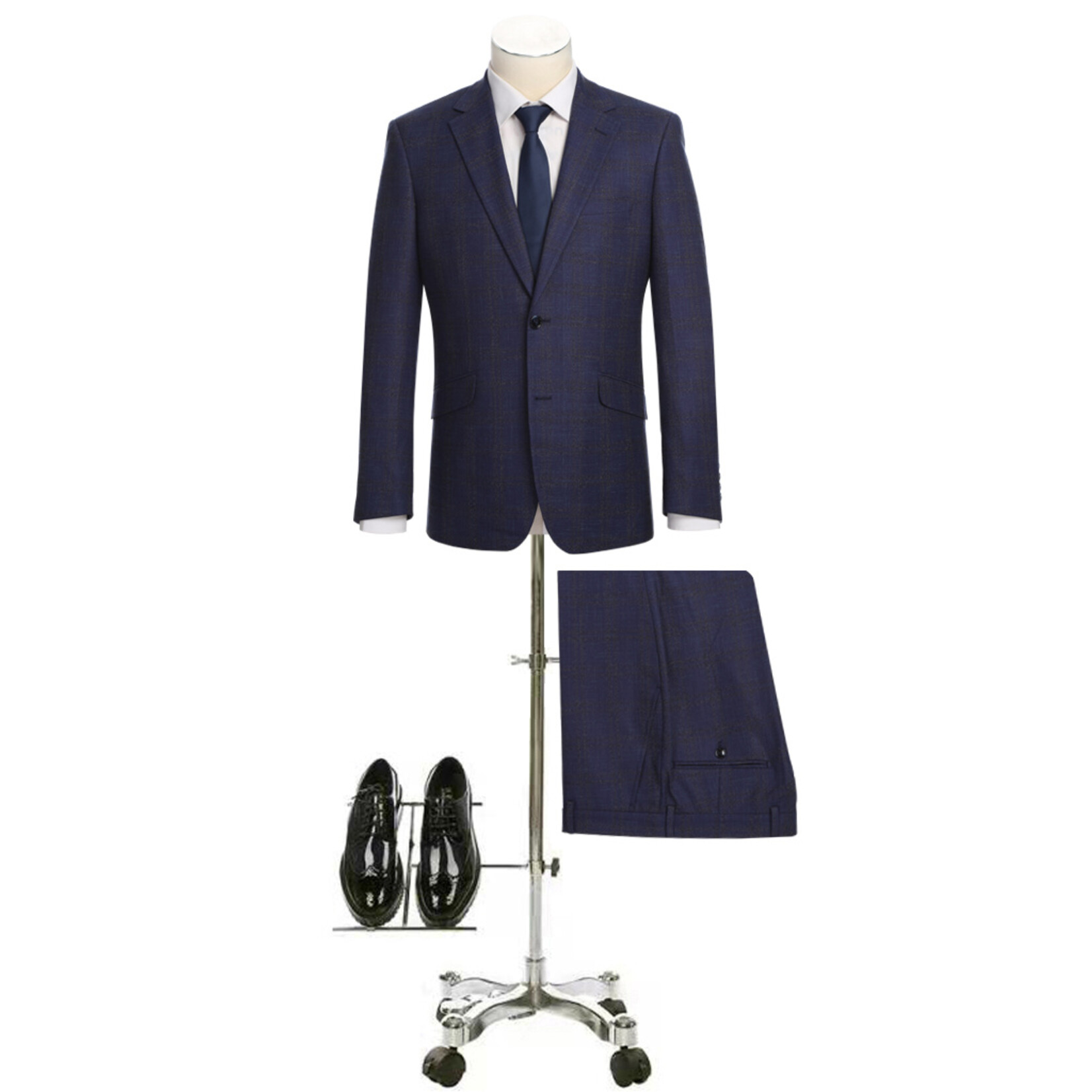 Renoir Slim Pattern Suit 242-22 Web Only