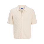 Jack & Jones Cable Knit Button up - Sea Salt