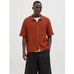 Jack & Jones Cable Knit Button up - Arabian Spice