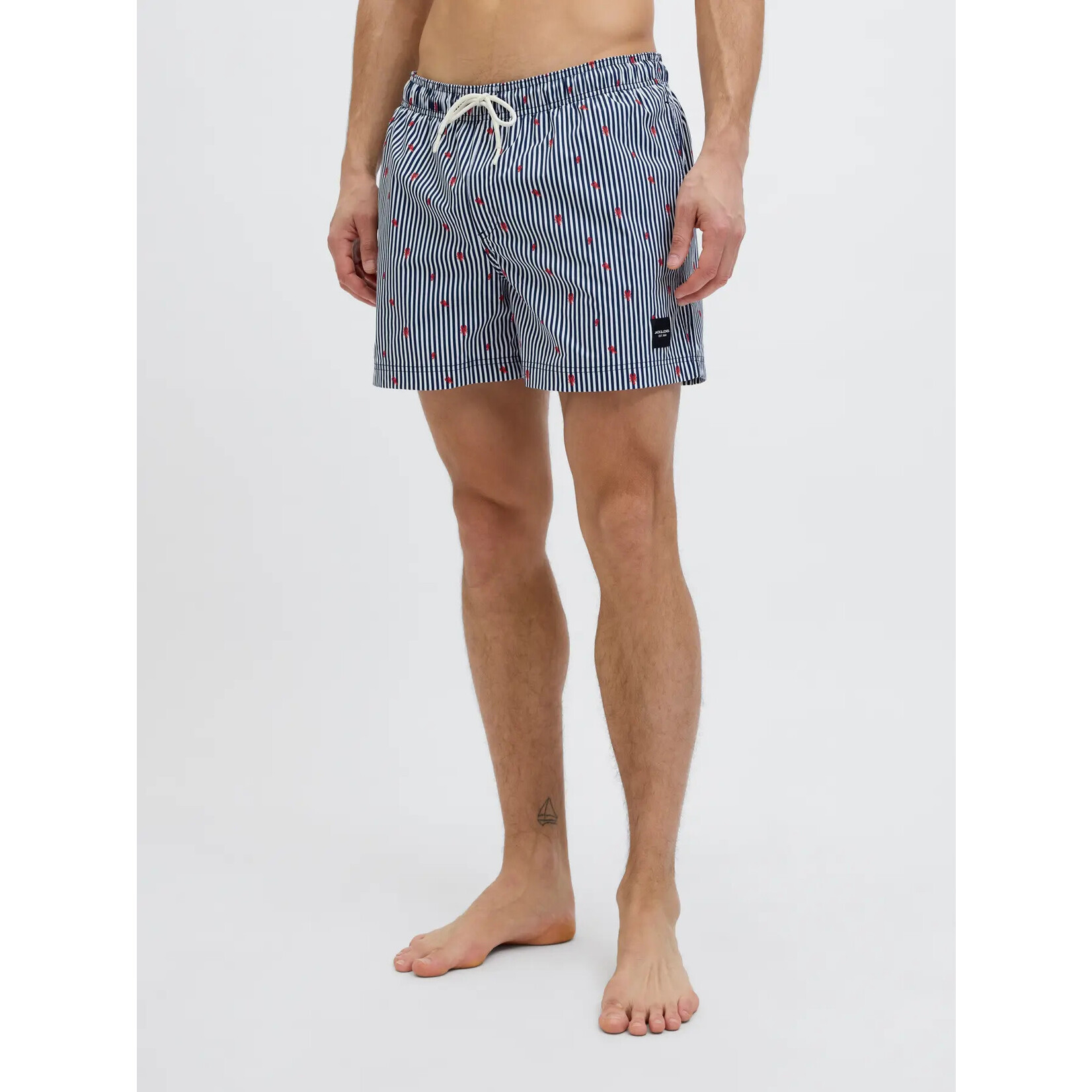 Jack & Jones Navy Mini Stripe Swim Short