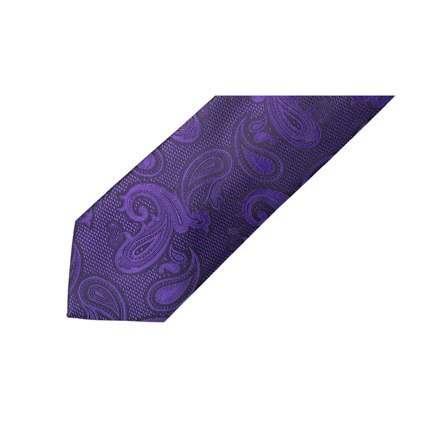 7 Downie Tie Purple Paisley - 3"Width - MP32-B97