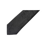7 Downie Tie - Black Tonal Paisley - Narrow Width 2.5" - MP34-B6