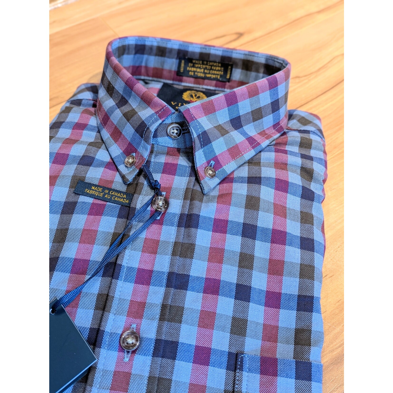 Viyella 655430 L/S 80/20 BD Shirt - 5698