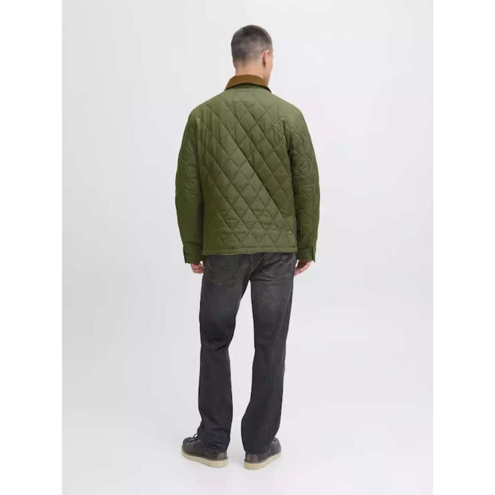Jack & Jones  Quilted Jacket - Forest Green