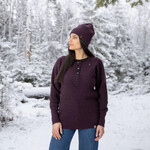Stanfield's Stanfield's 1328 Wool Henley - Purple Leaf B95