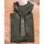 Stanfield's Stanfield's 1329 Wool Henley with Hood-Alpine Green