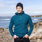 Stanfield's Stanfield's 1301 Wool Henley with Hood - Dragonfly