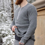 Stanfield's Stanfield's 1315GL Wool Henley with Liner - Grey