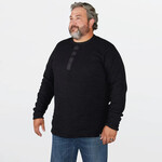 Stanfield's Stanfield's 1315GL Wool Henley with Liner - Black