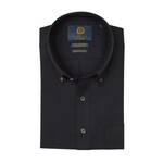 Viyella 255401 Solid BD 80/20 Shirt Black 0998