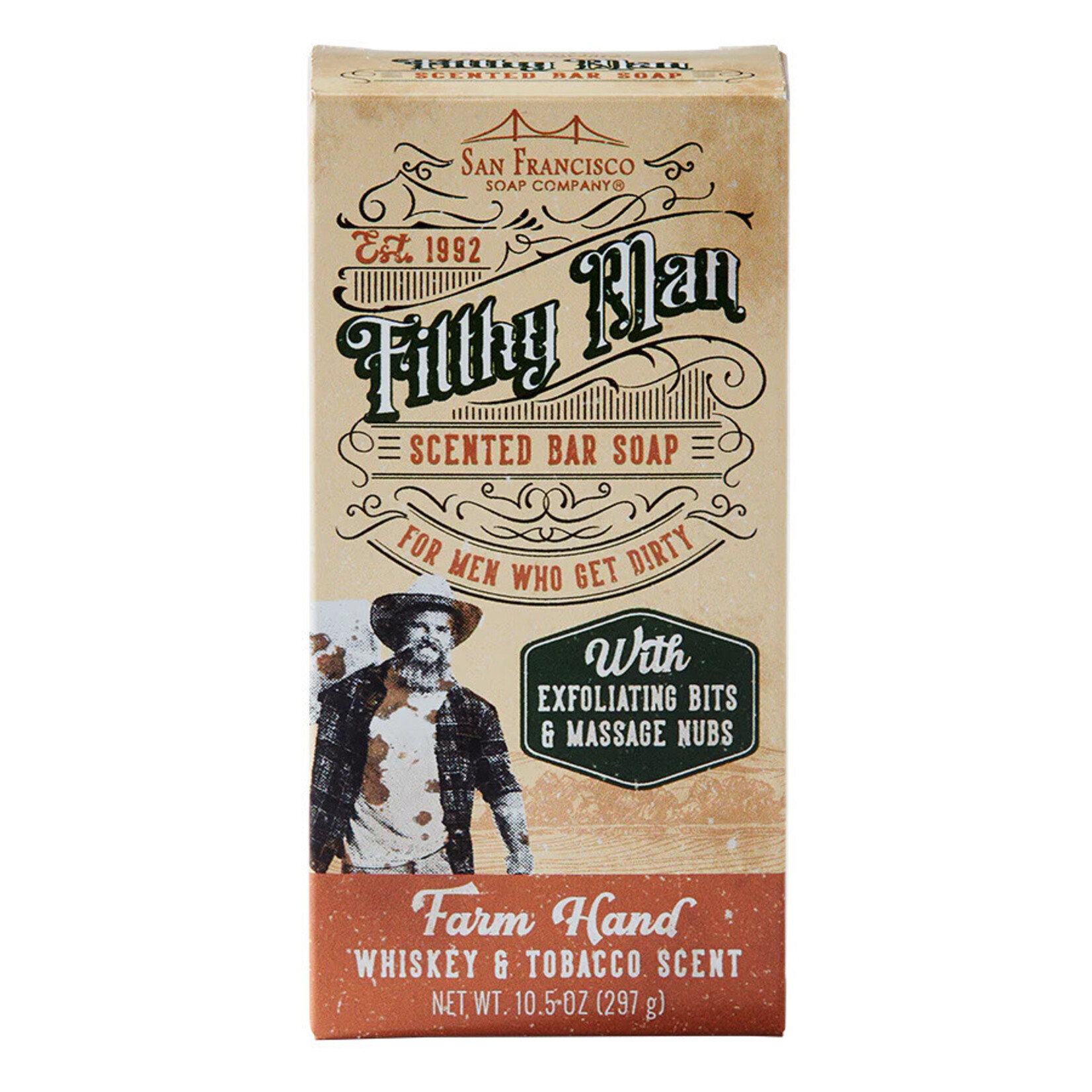 Man Bar Fifthy Man Bar Soap - Whiskey & Tobacco Scent