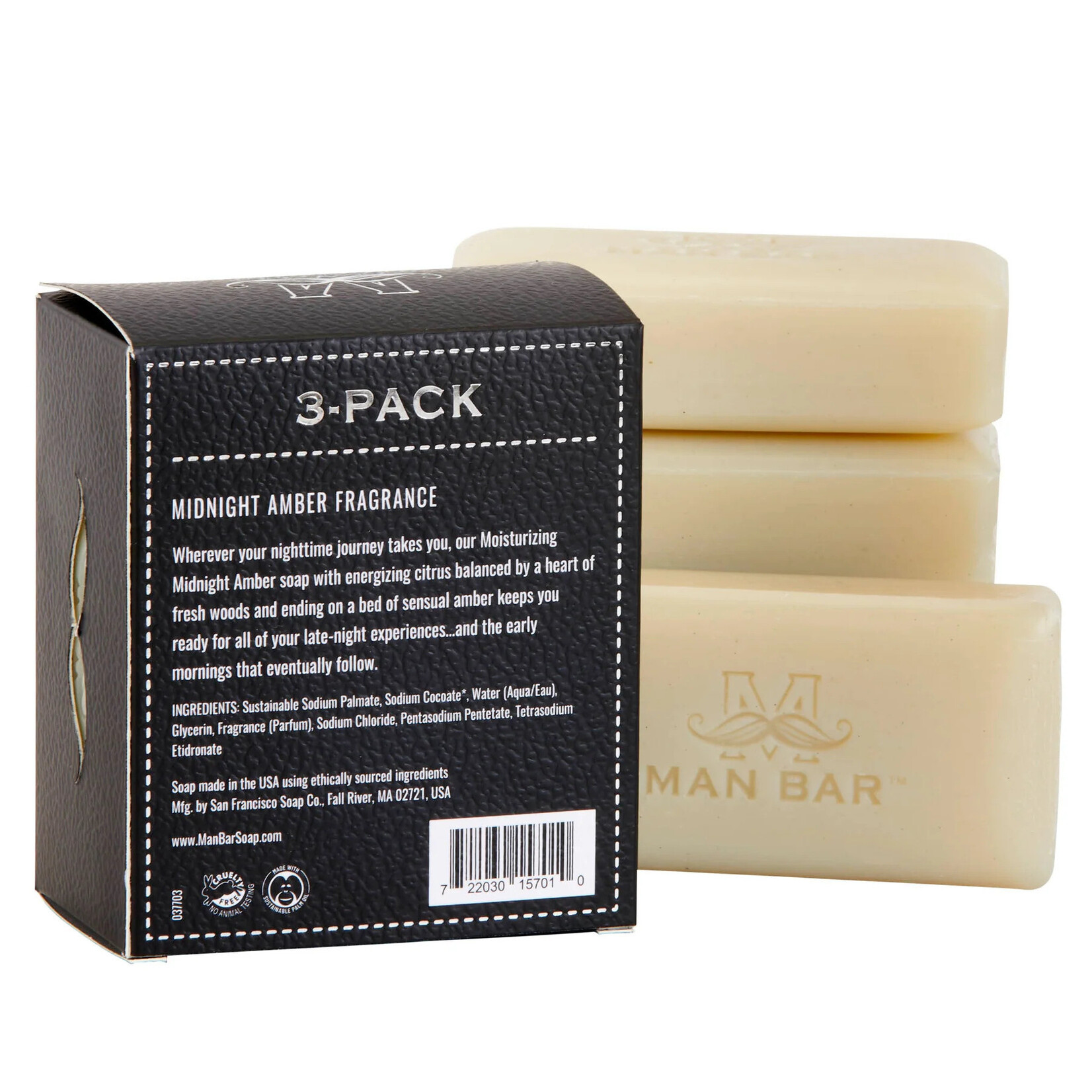 Man Bar Man Bar Minis 3-Pack Midnight Amber Fragrance