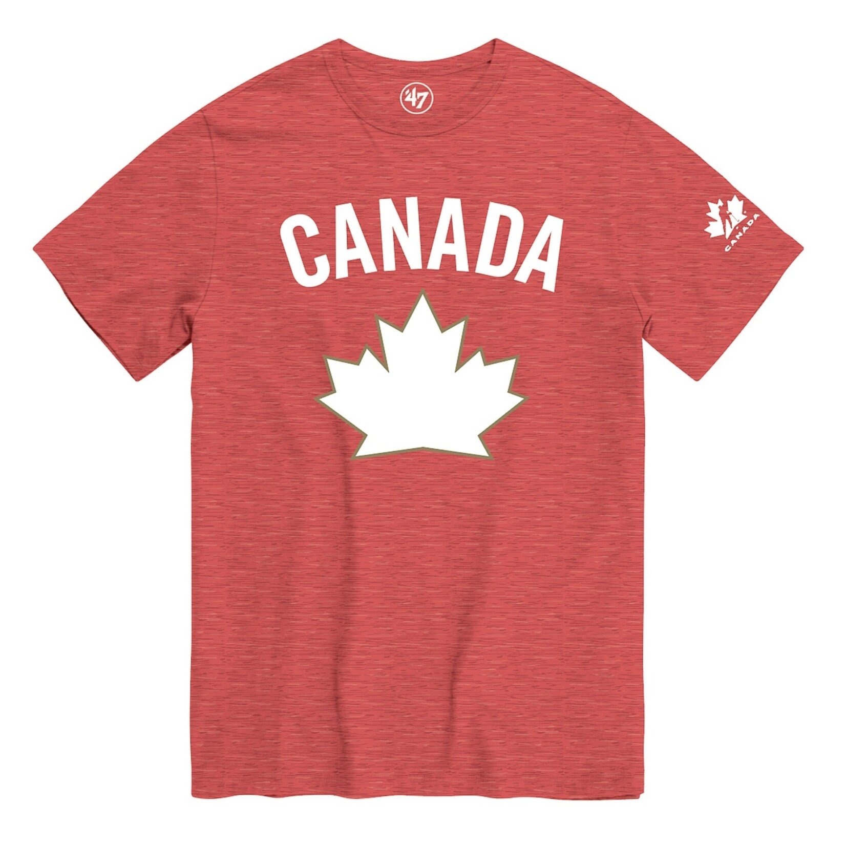 Team Canada IIHF '47 Brand Fan T-Shirt - Dark Heather Red