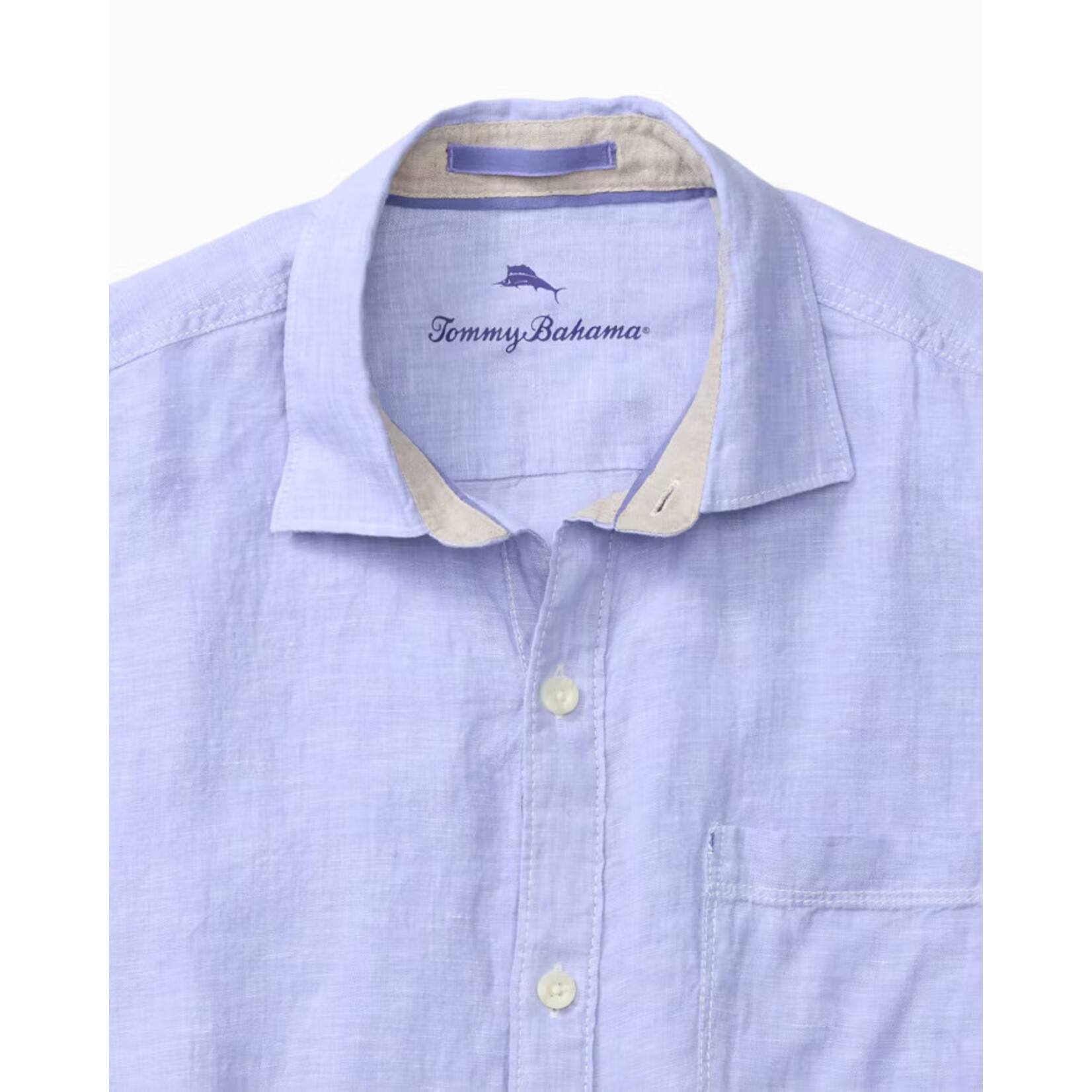 Tommy Bahama  Short Sleeve Linen Breezer-Lavender