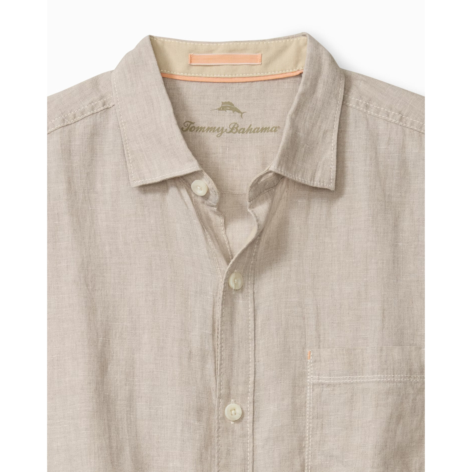 Tommy Bahama  Short Sleeve Linen Breezer-Natural