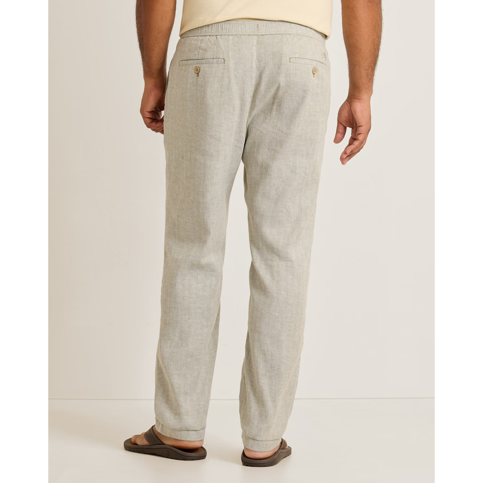 Tommy Bahama Stretch Linen E-Waist Pants - Beach