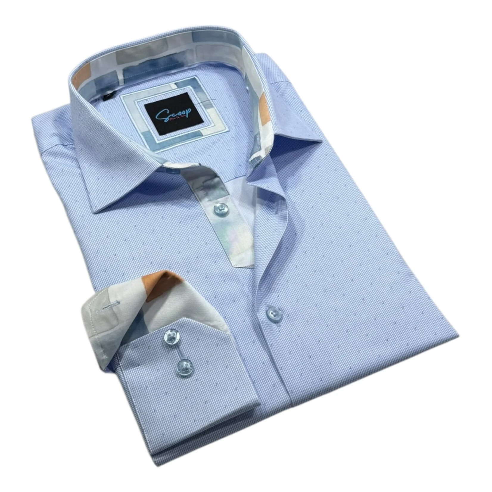 Scoop Zeppo Long Sleeve Sportshirt - Sky Blue