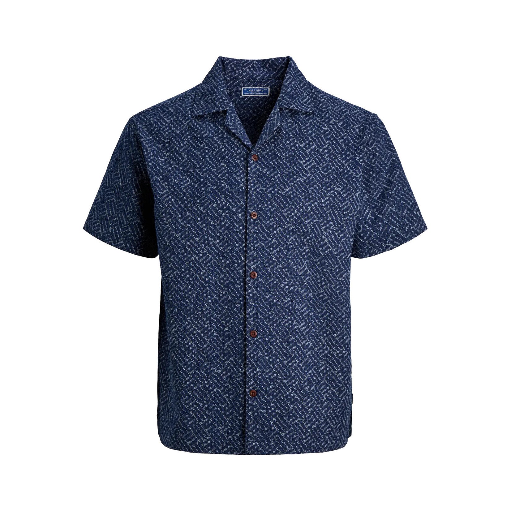 Jack & Jones Short Sleeve Relaxed Shirt - Pagent Blue