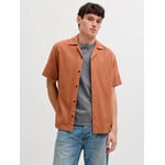 Jack & Jones Short Sleeve Relaxed Shirt- Amber Brown