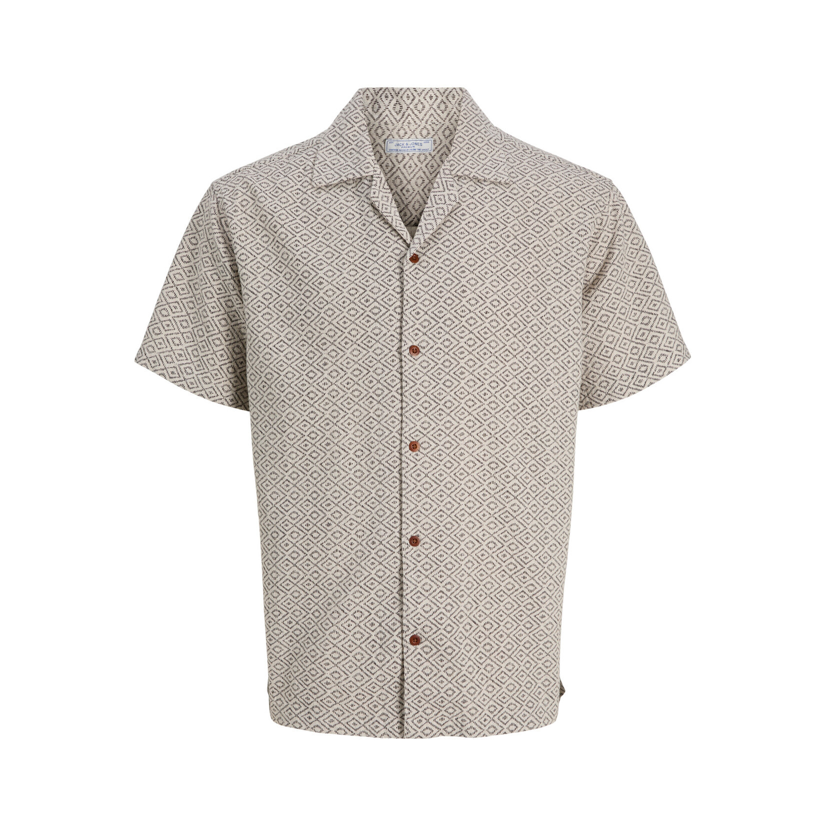Jack & Jones Short Sleeve Relaxed Shirt- Moonstruck