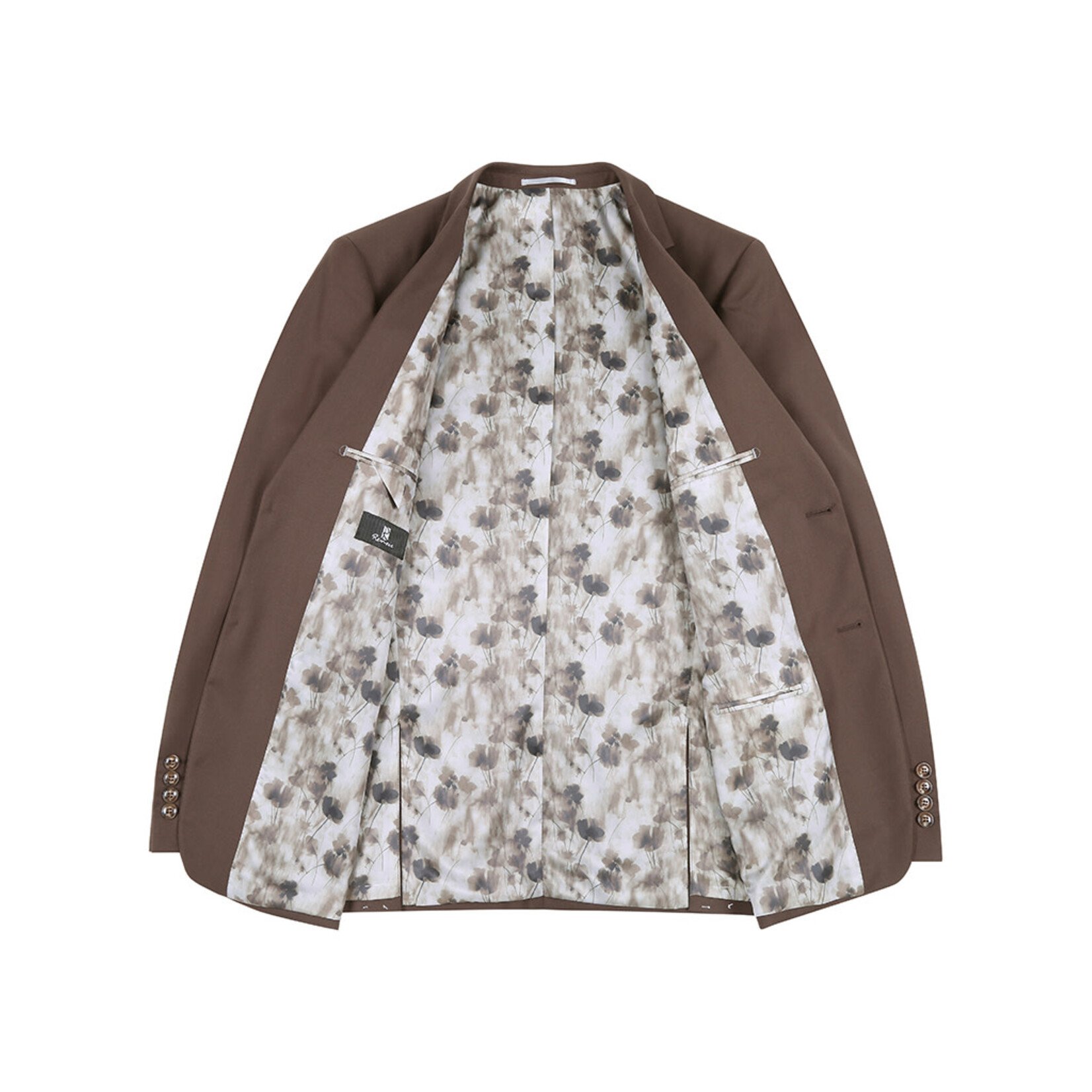 Renoir Slim Fit Suit 301-5 Chocolate