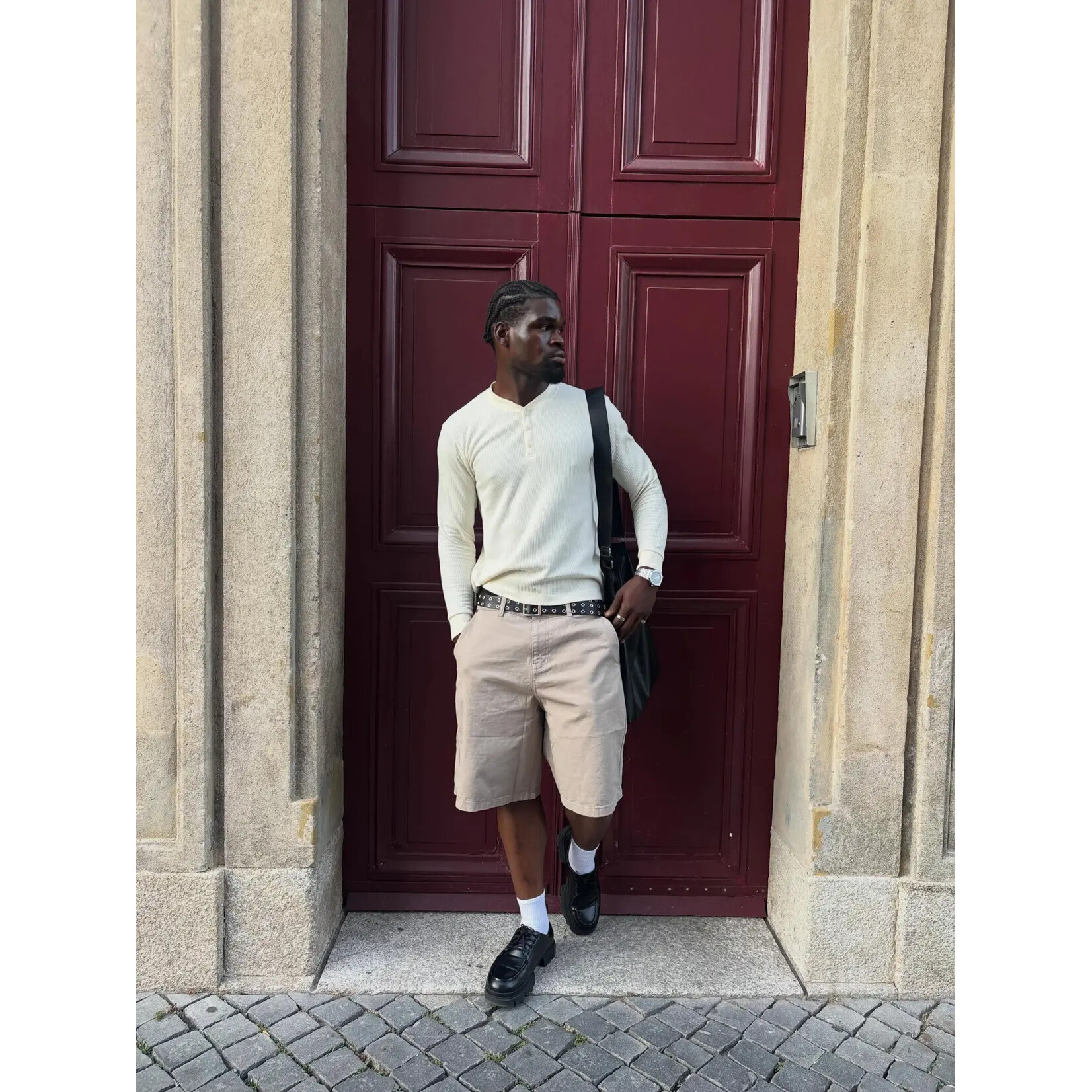 Jack & Jones Henley Antique White 12303085