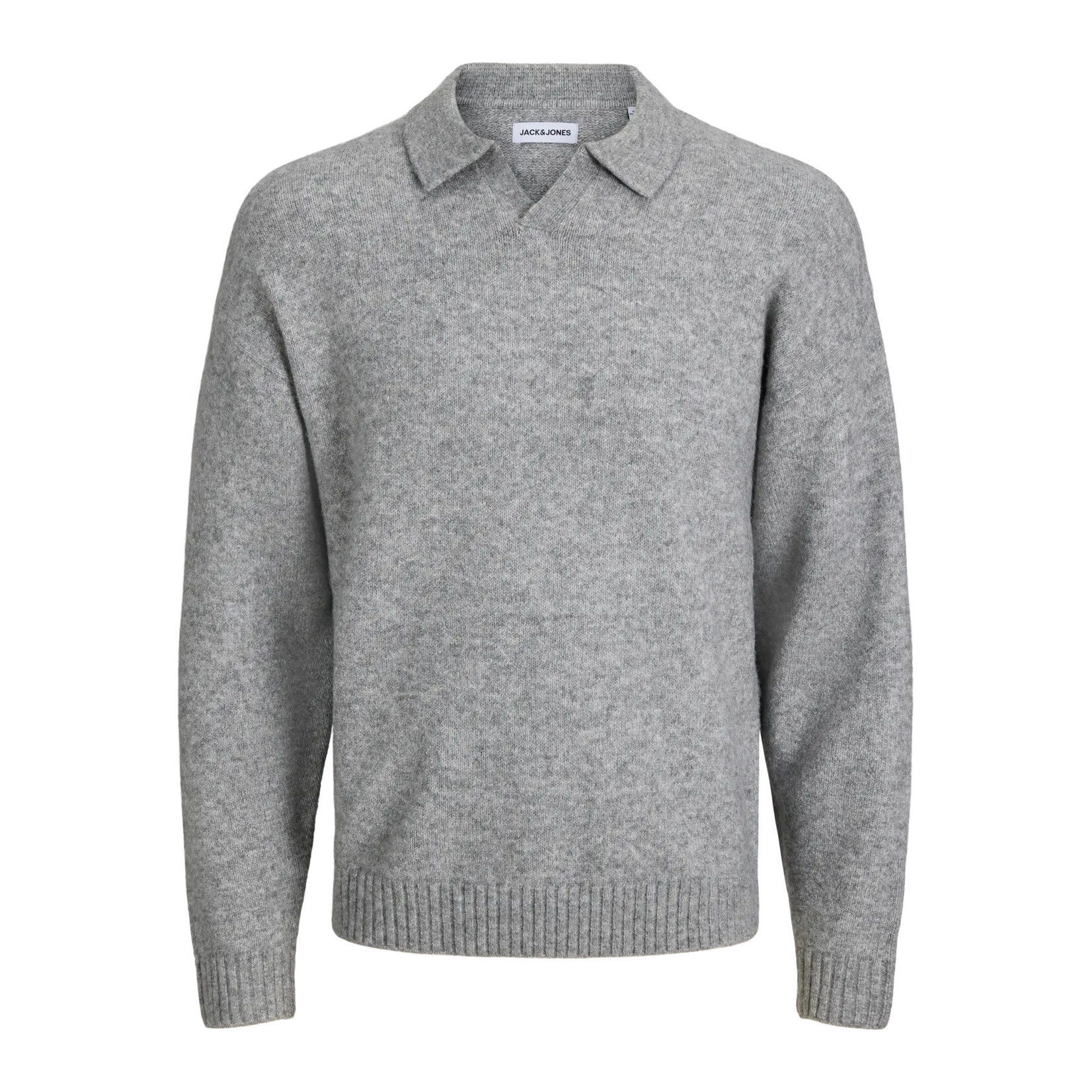 Jack & Jones Sweater Notch Collar 12298398 Lt.Grey