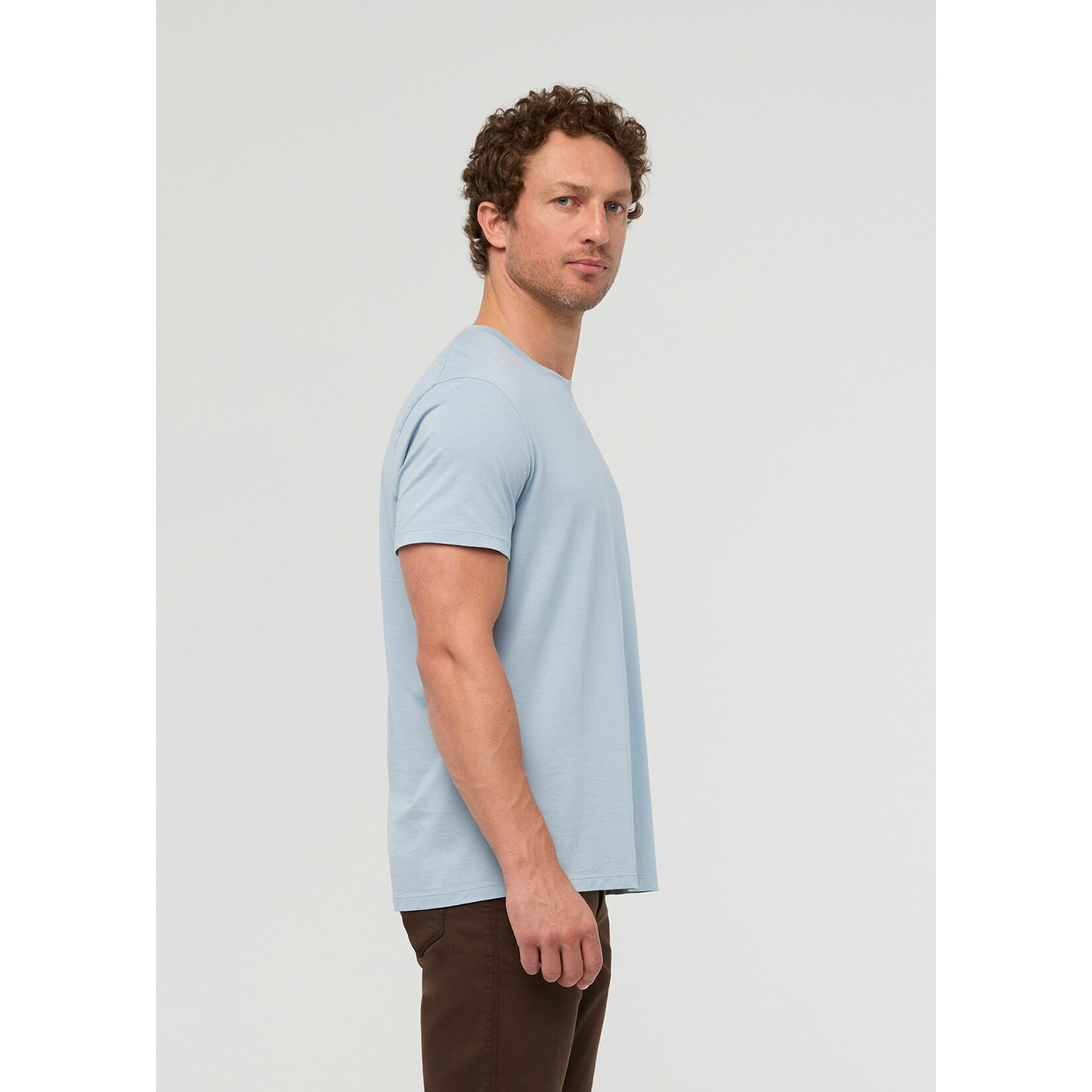 DU/ER DU/ER Pure Pima Tee - Glacier Blue