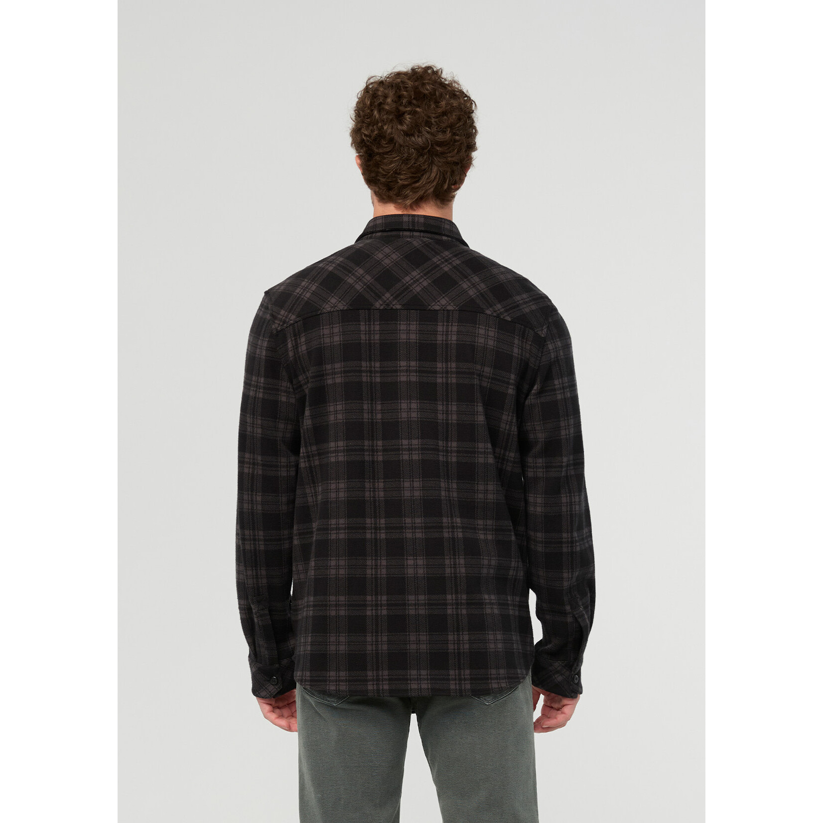 DU/ER DU/ER Performance Flannel Overshirt-Black Plaid